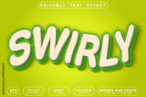  Swirly Spiral Twirl Curl Vortex Wave Motion Flow Vector Fully Editable Smart Object Text Effect