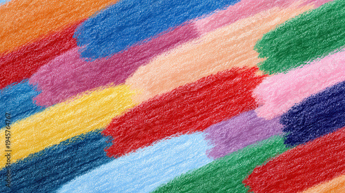 Crayon pattern abstract background colorful texture rainbow streak playful childlike art