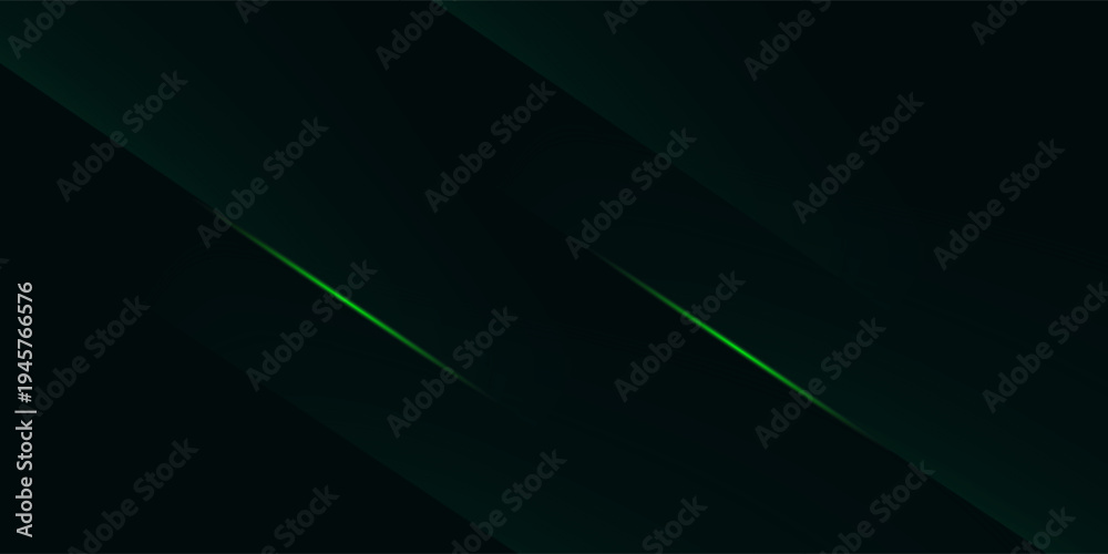 Obraz premium Minimal abstract luxury ads design. Modern elegant green and black polygon background vector for branding presentation
