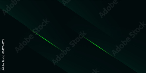 Minimal abstract luxury ads design. Modern elegant green and black polygon background vector for branding presentation