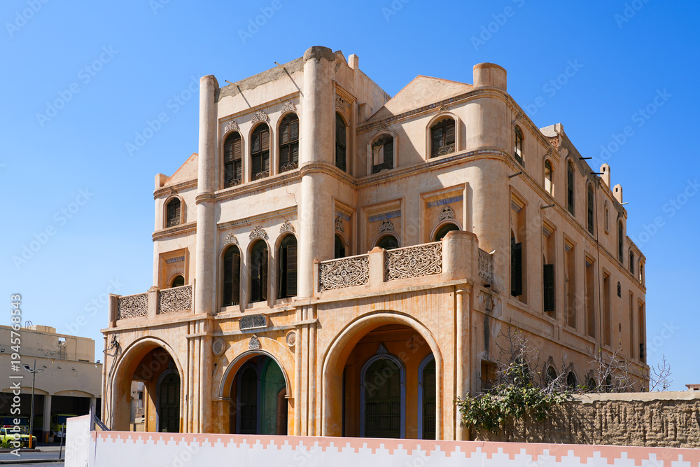 Fototapeta premium The historic Kaki Palace with traditional Hejazi stone architecture in Taif, Saudi Arabia