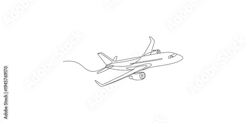 Airplane flying in the air with a trail behind it aircraft flight travel transportation aviation