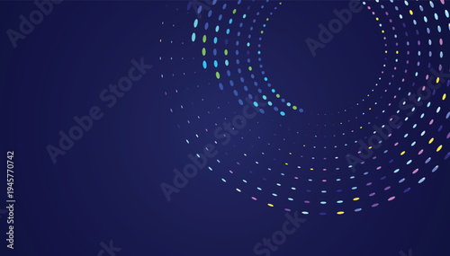 Abstract Particle Circle Digital Technology Background