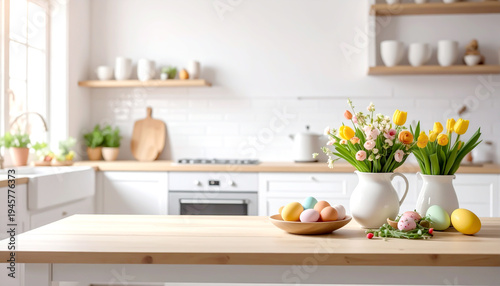 Wohnung dekoriert zu Ostern 