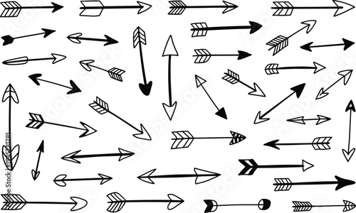 3D black arrows pointing all directions on white background vector illustration for business strategy and decision making