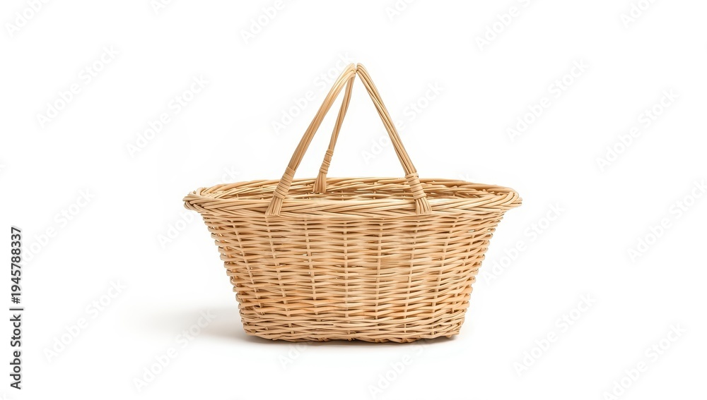 Obraz premium Isolated shopping basket on a white background