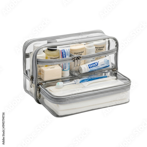 Clear travel toiletry bag with personal care inside clear toiletry bag travel bag