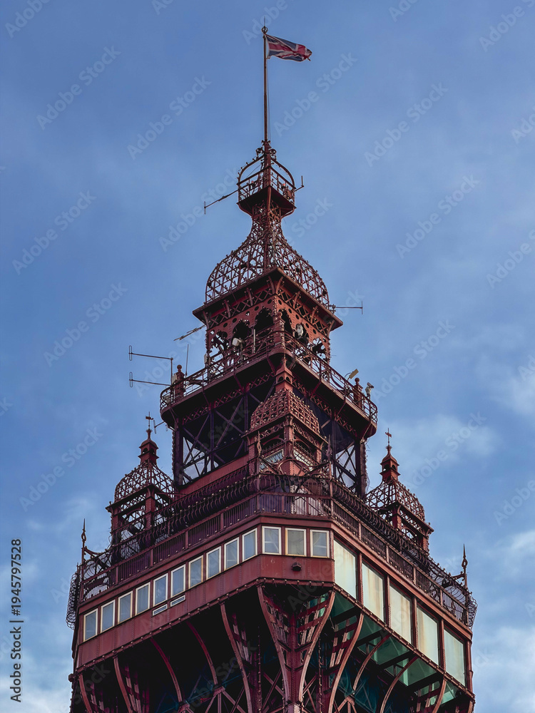 Fototapeta premium The Blackpool Tower in Blackpool, UK.