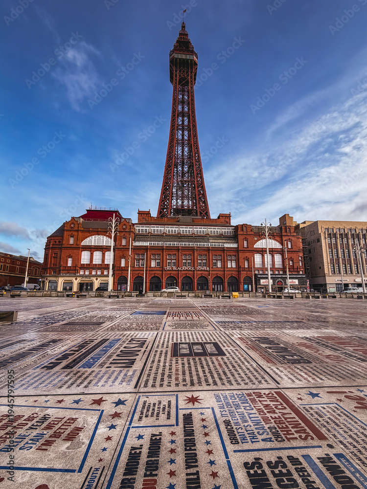 Fototapeta premium The Blackpool Tower in Blackpool, UK.