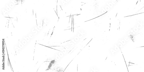 White surface with scattered grey scratches and speckles abstract texture background