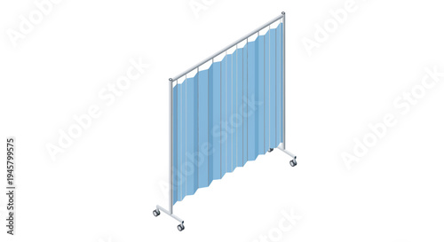 Medical Privacy Screen on Wheels for Hospitals and Clinics.