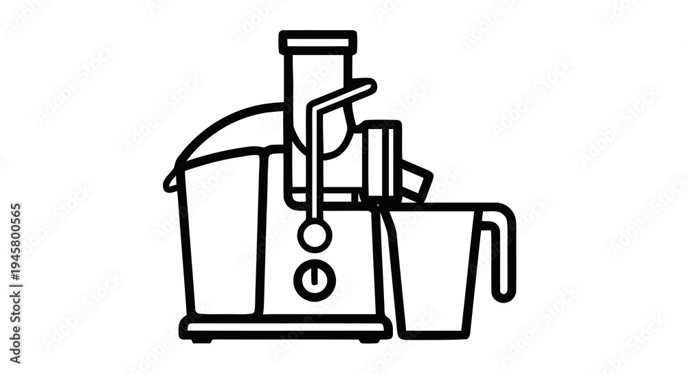 Fototapeta premium Juicer kitchen appliance icon