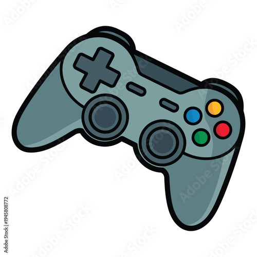 game controller isolated on white