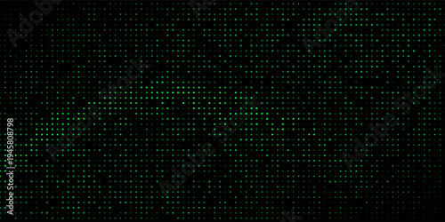 Dots green digital technology background. Digital data dots green pattern pixel background. art
