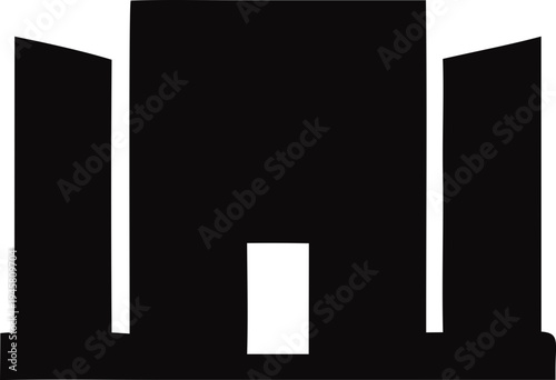 Professional Pakistan architecture landmark Supreme Court vector highlighting iconic national building. Perfect for tourism branding, cultural illustrations, and educational materials.