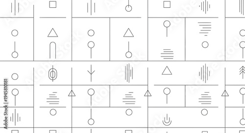 Geometric shapes and symbols icons.