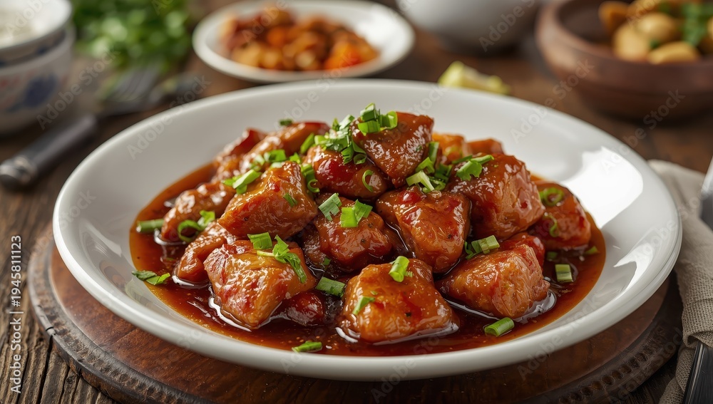 Fototapeta premium Soy and vinegar-braised pork