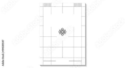 Detailed Blueprint Architectural Floor Plan.