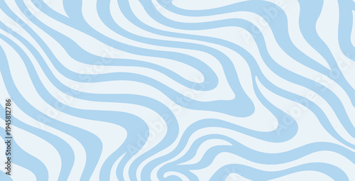 Modern abstract design with layered blue wave shapes forming a fluid topographic pattern on a clean light background.
