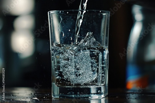 Water Pouring into a Glass