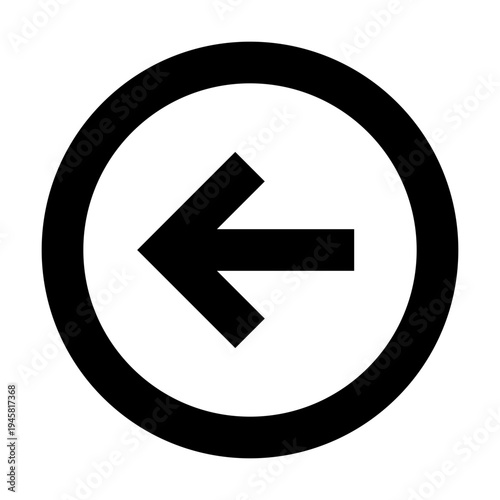 Left arrow in circle icon for back, undo, and previous actions in UI navigation. Perfect for apps, websites, dashboards, mobile screens, modern buttons, menus, and directional systems. Free Download Left arrow in circle icon for back, undo, and previous actions in UI navigation. Perfect for apps, websites, dashboards, mobile screens, modern buttons, menus, and directional systems. - GFXLoad