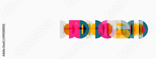 Colorful overlapping circles form word mood. Minimalist design, bright hues, simple typography, modern aesthetic. Clean background.