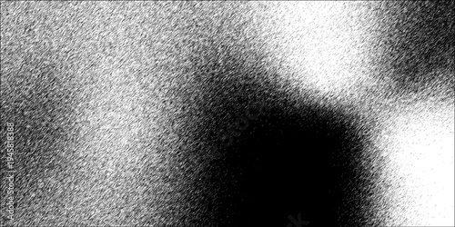  Vector black and white halftone texture, transitioning smoothly from dark to light with a dense arrangement of dots. Multicolor luxury background with noise texture. Black and White Texture for Styli