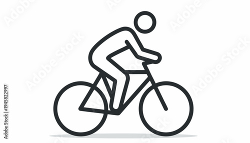 Cycling Event Features Cyclist on Bike