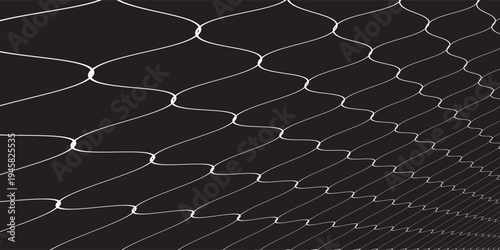 Mesh texture for fishing nets. Seamless pattern for sportswear or soccer goal, volleyball net, basketball hoop, hockey, athletics. Abstract net background for