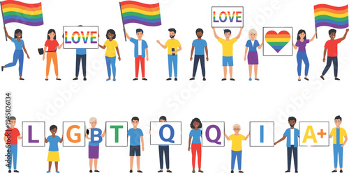 Cartoon people recycling with bins versus littering symbolizing environmental awareness, waste management, and sustainability design