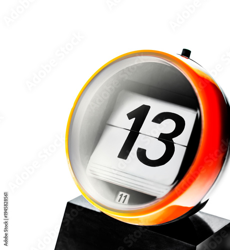 Vintage Kalender mit Freitag dem Dreizehnten