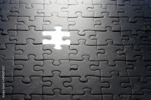 Puzzlespiel, fehlendes Teil