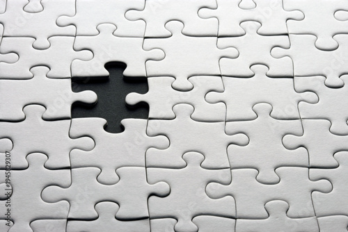 Puzzlespiel, fehlendes Teil