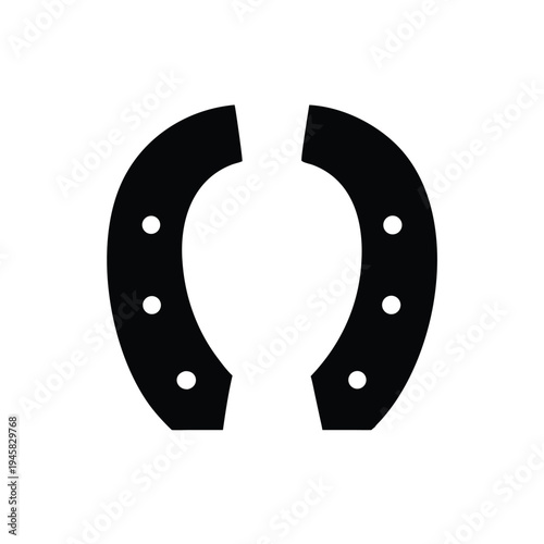 Lucky Horseshoe Silhouette Vector Graphic Symbol Of Good Fortune And Equestrian Symbolism