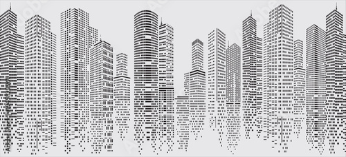 building dot with  design with vector file 