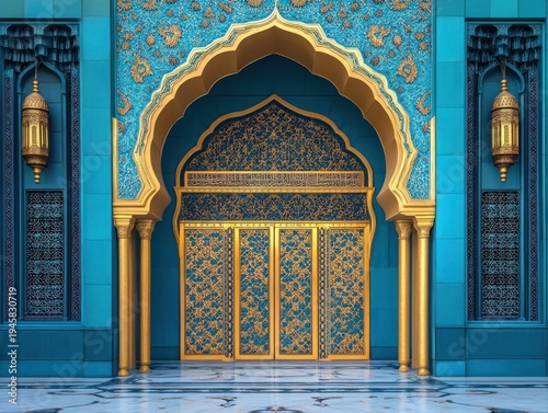 Ornate Islamic Architecture Entrance