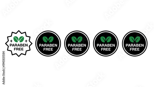 Paraben free labels and badges for natural product packaging design