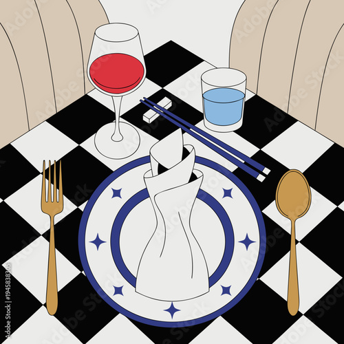 restaurant table setting