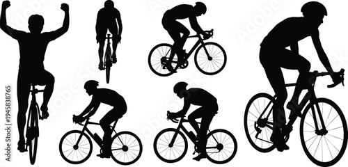 Seated people silhouette collection, group meeting discussion posture vector