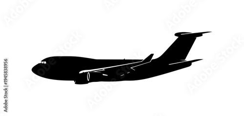 Airplane Flying Silhouette