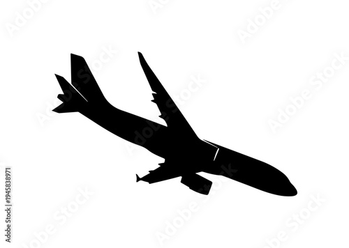 Airplane Flying Silhouette