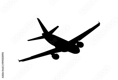 Airplane Flying Silhouette