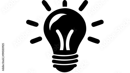 Light bulb idea vector icon