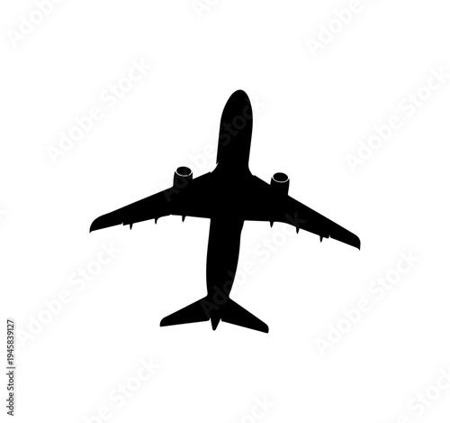Airplane Flying Silhouette
