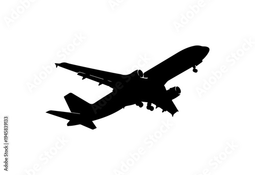 Airplane Flying Silhouette