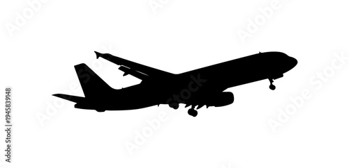 Airplane Flying Silhouette