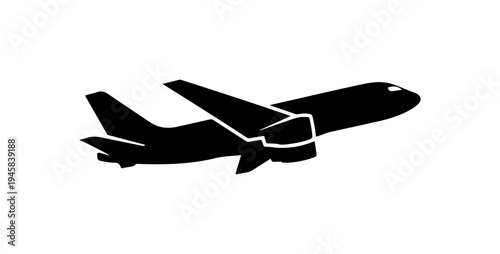 Airplane Flying Silhouette