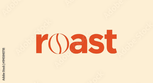 Roast Coffee Bean Logo Design Element.