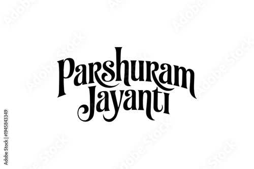 Happy Parshuram Jayanti Typography Design