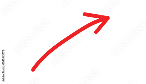 Red hand drawn check mark. Sketch crayon tick symbol for correct answer and teacher grading. Vector brush stroke approval sign